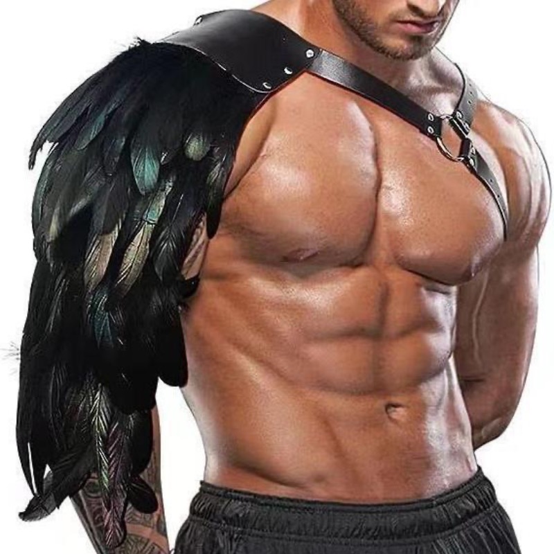 Men'S Viking Accessories - Halloween Middeleeuwse Ridder Viking Schouderharnas met