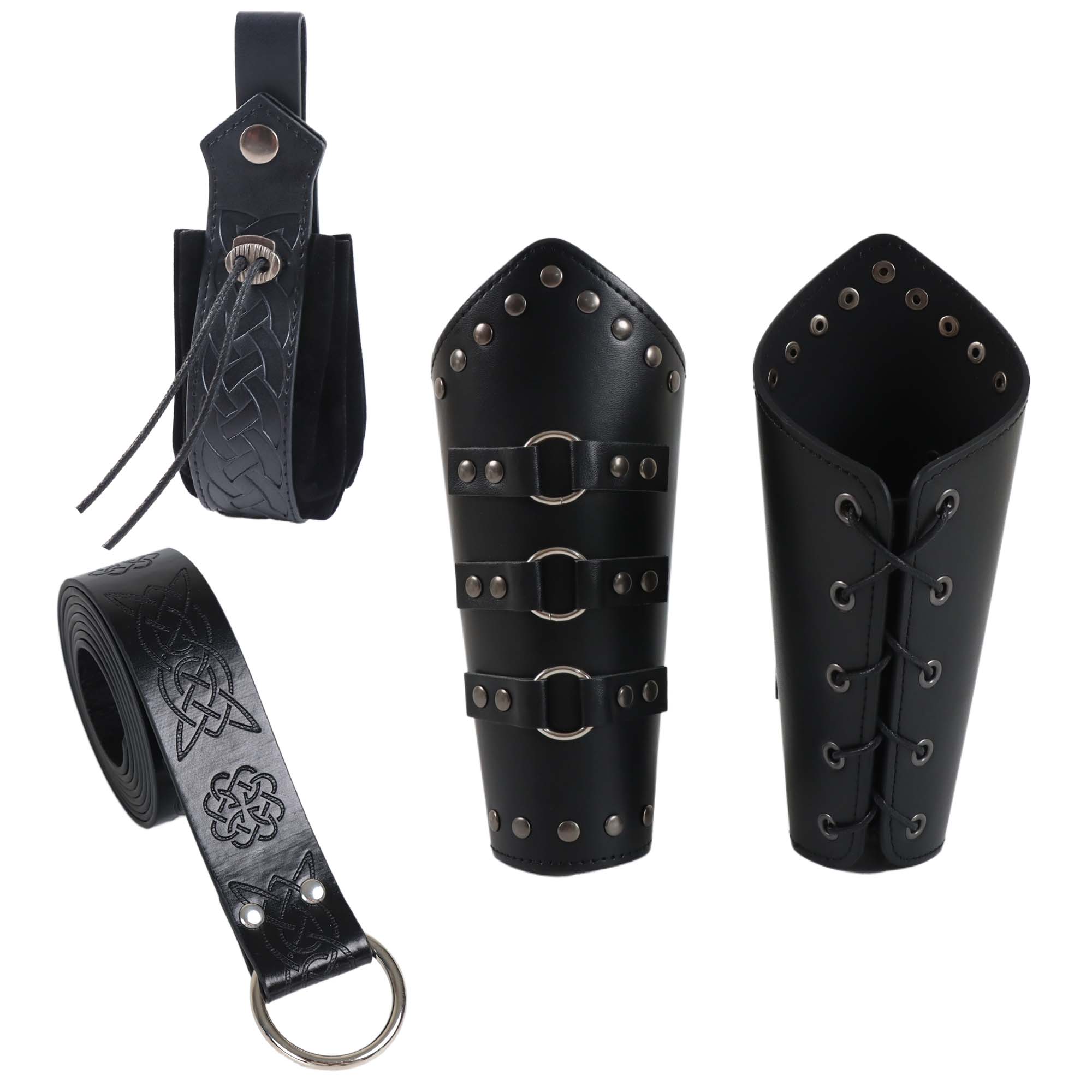 Men'S Viking Accessories - Mannen Arm Armor PU Leer Middeleeuwse