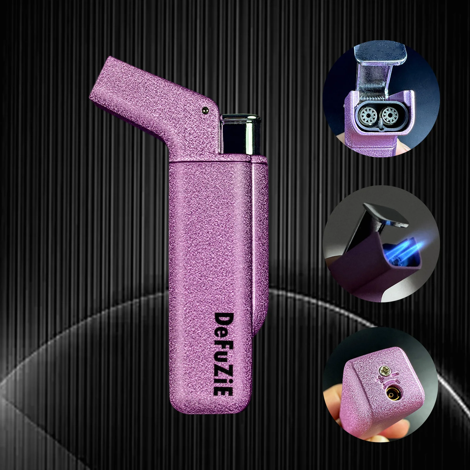 Men Accessories Pk - DefuZiE Torch Lighter Winddichte Verstelbare Jetvlam