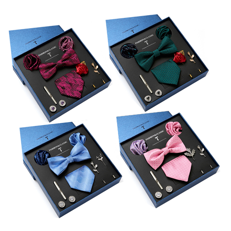 Neck Tie Set Box - Groen Heren Tie Gift Box Paisley