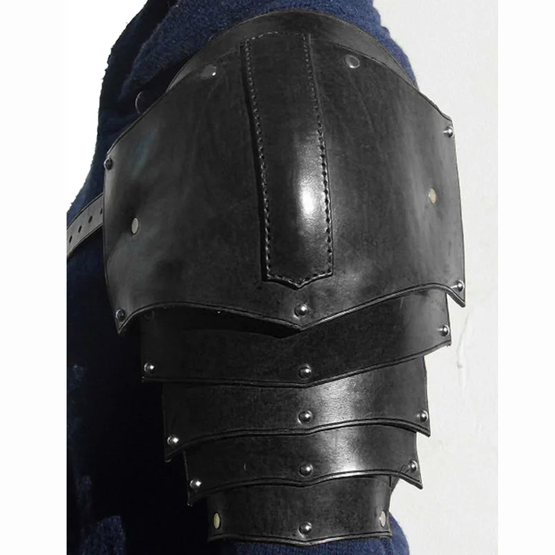 Middeleeuwse lederen schouderp - Men'S Viking Accessories recensie en prijs