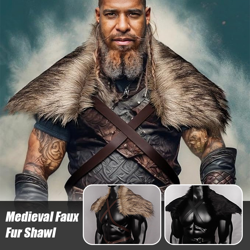 Man Middeleeuwse namaakbont Ca - Men'S Viking Accessories recensie en prijs