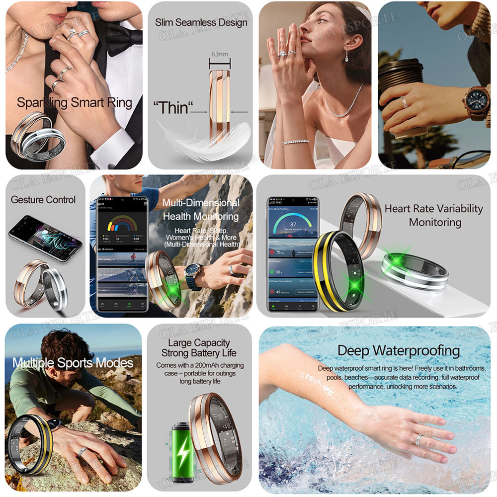 Nieuwe slimme ring hartslag st - Young Men'S Accessories recensie en prijs